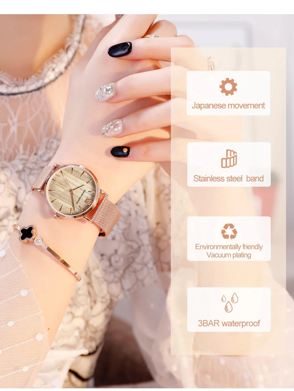 Rose Aura Luxury Watch