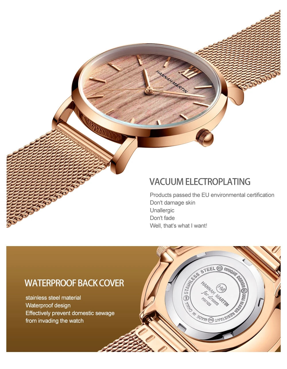 Rose Aura Luxury Watch