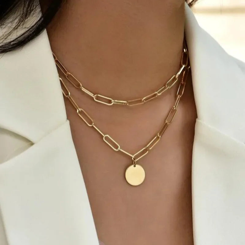 Round Pendant Necklace