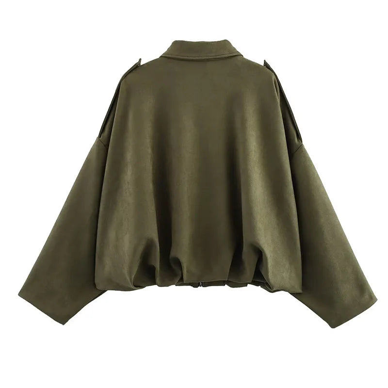 Vintage Luxe Bomber Jacket