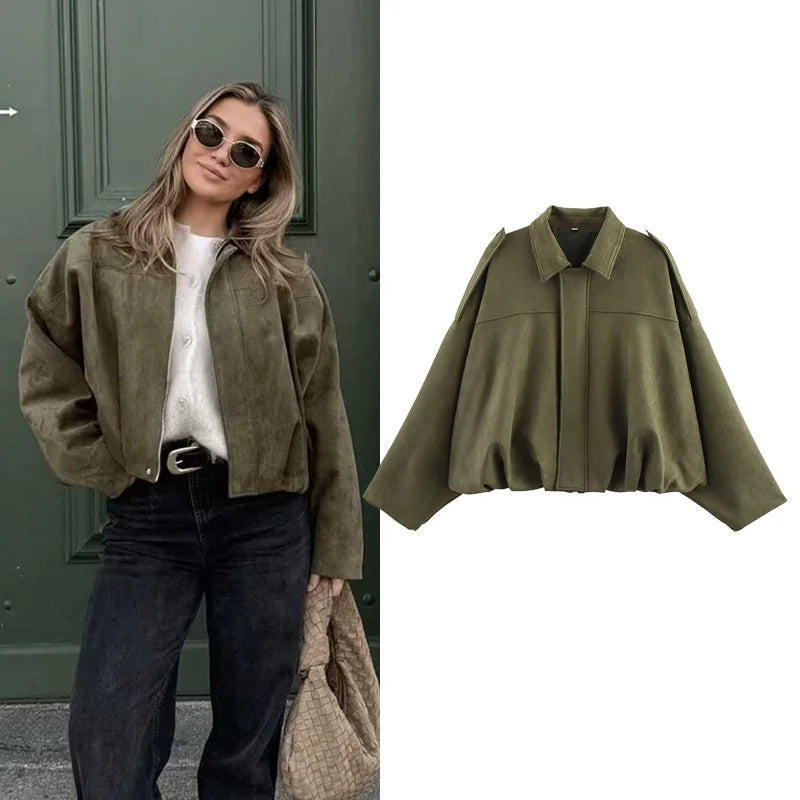 Vintage Luxe Bomber Jacket