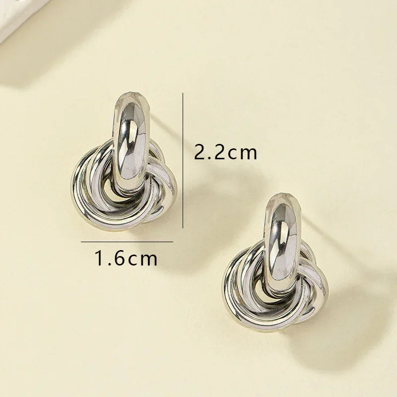 Knot Hoop Earrings