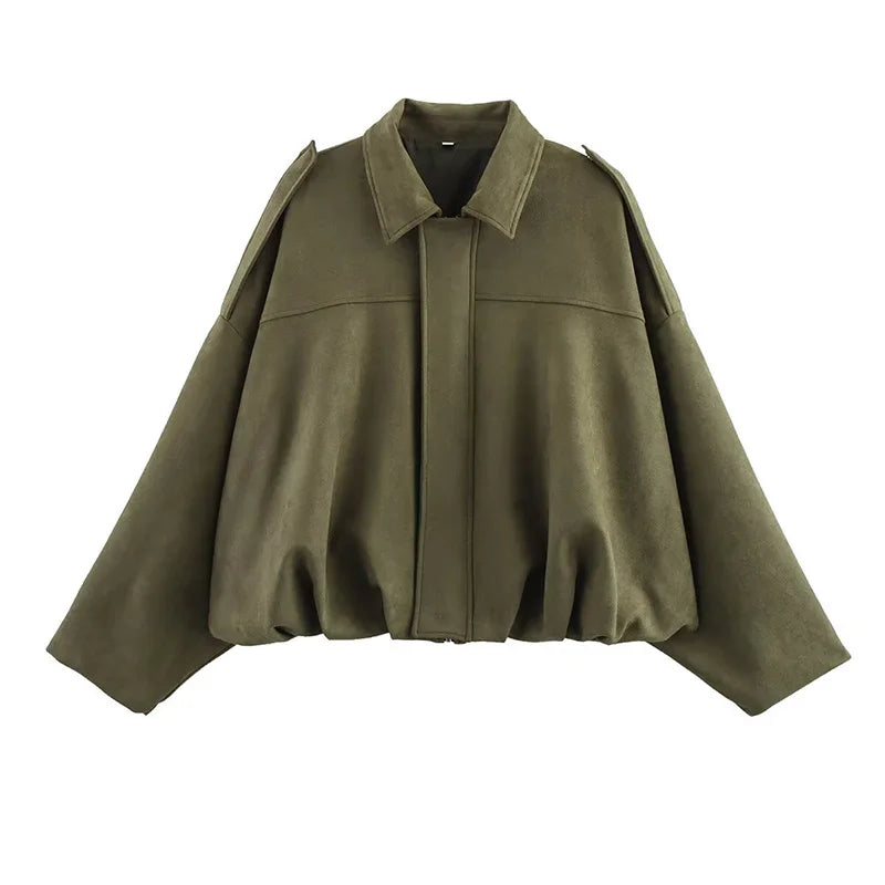 Vintage Luxe Bomber Jacket