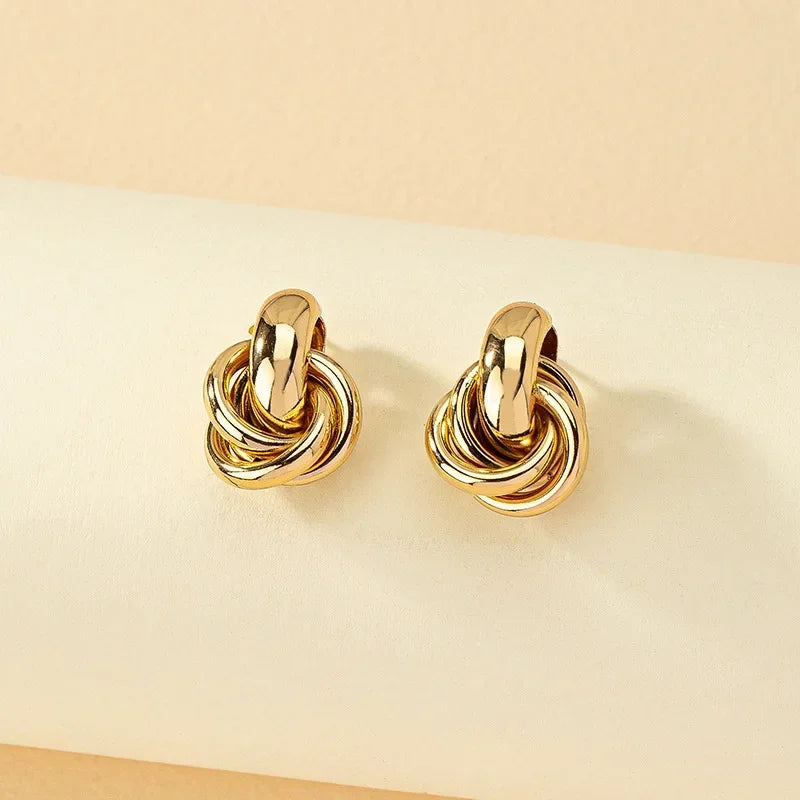 Knot Hoop Earrings