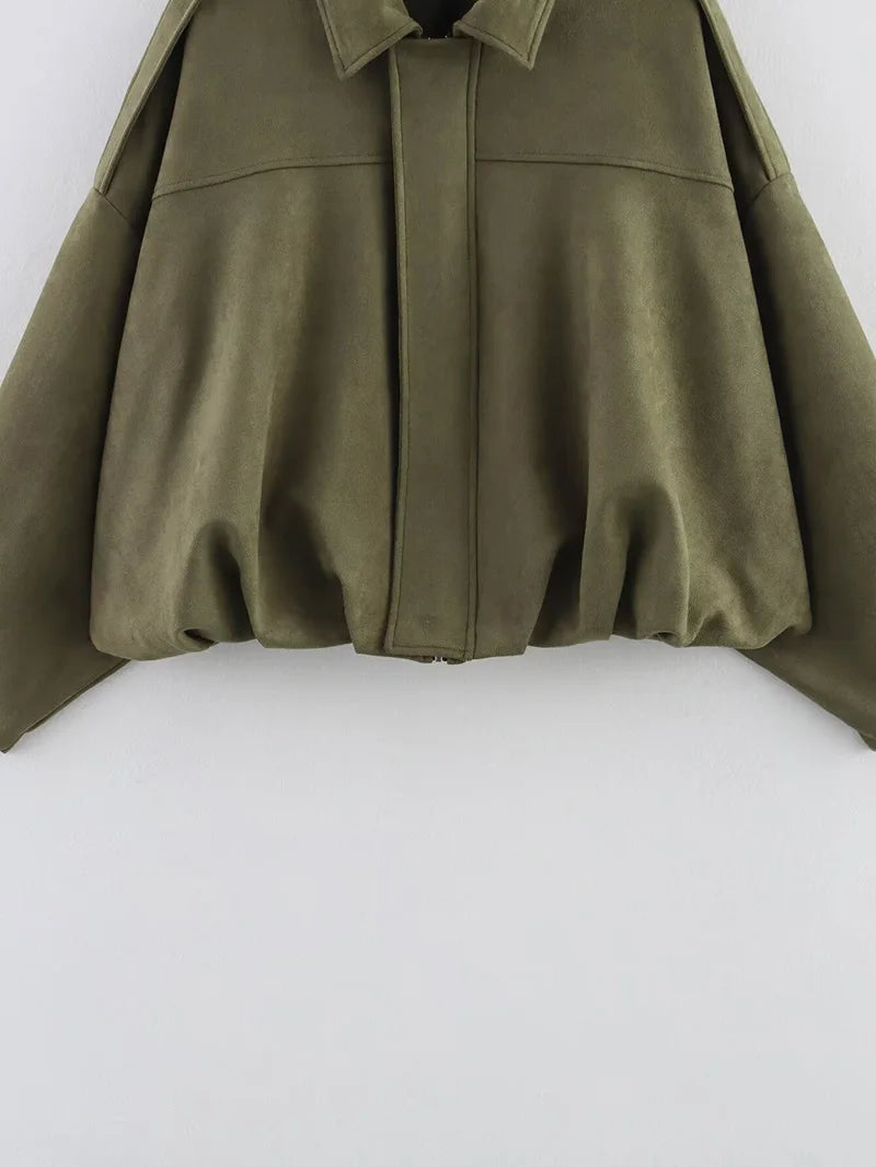 Vintage Luxe Bomber Jacket