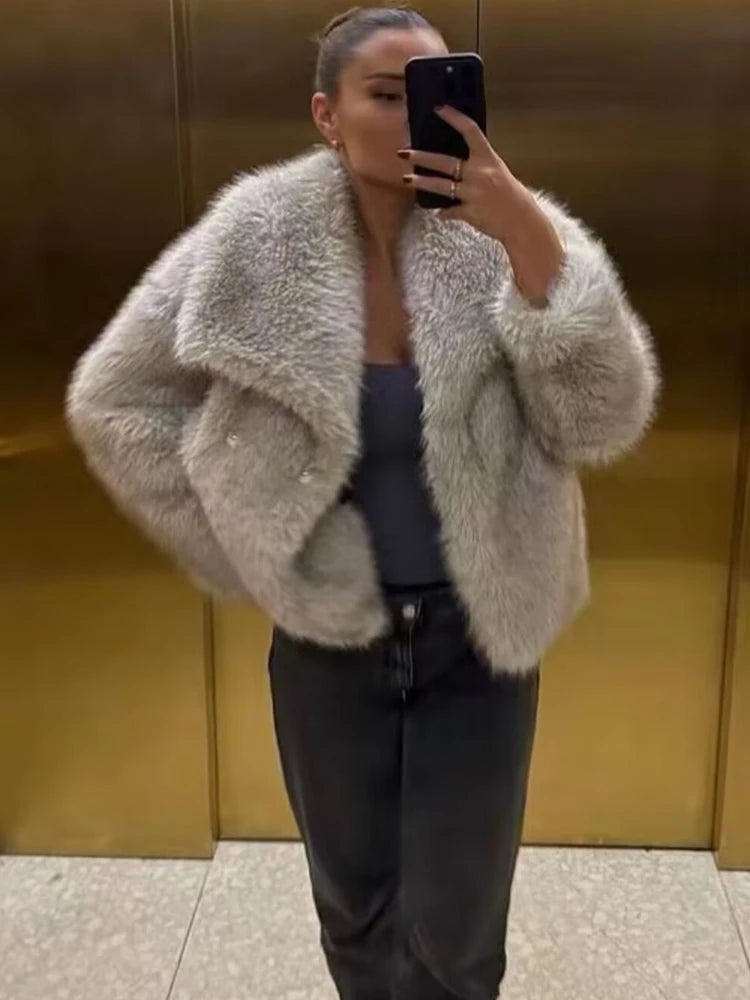 Luxe Cloud Faux Fur Coat