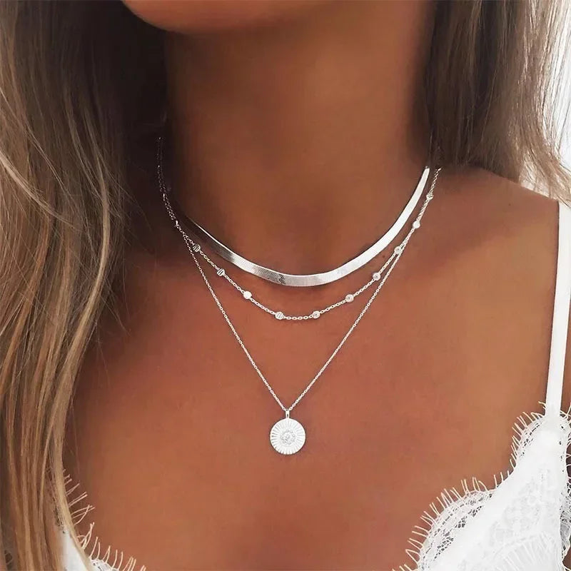 Round Pendant Necklace