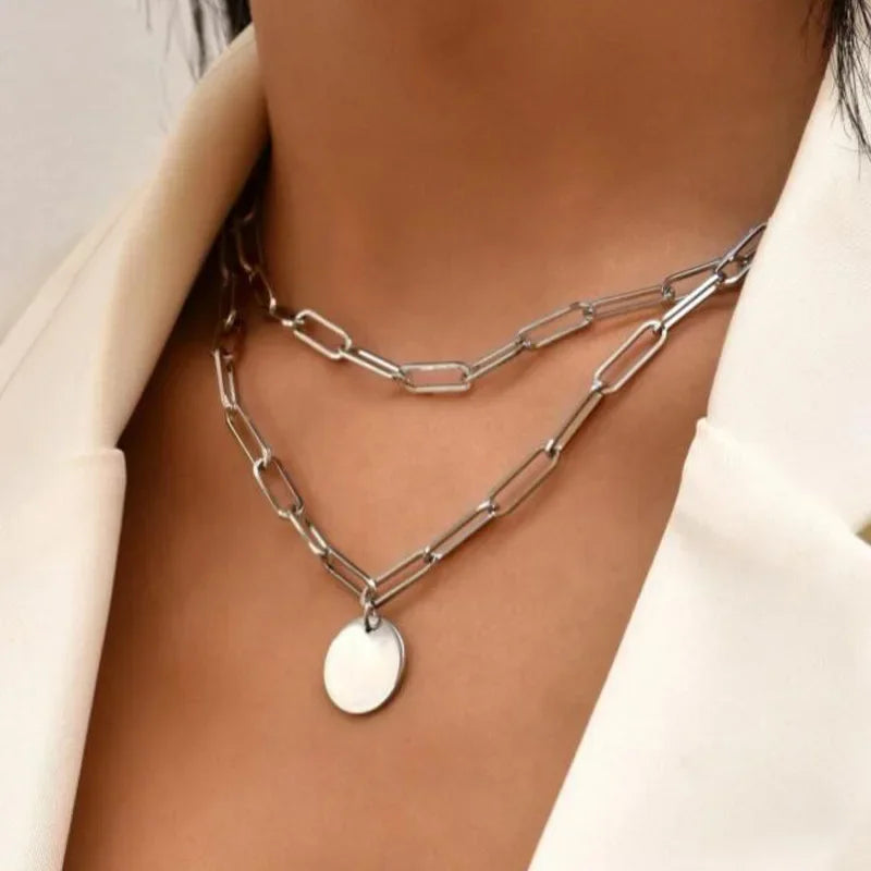 Round Pendant Necklace
