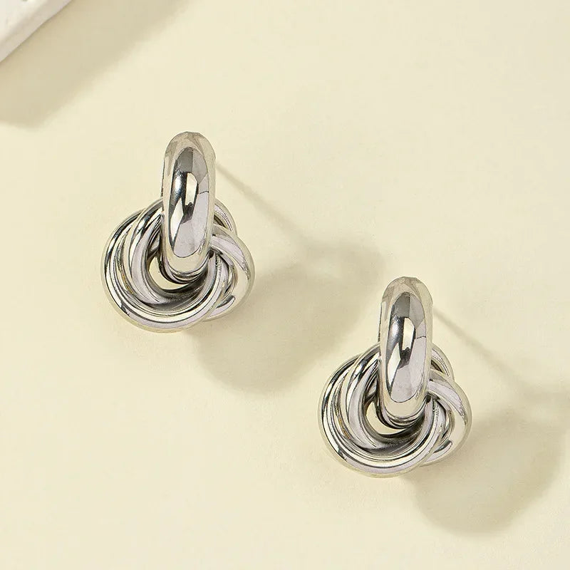 Knot Hoop Earrings