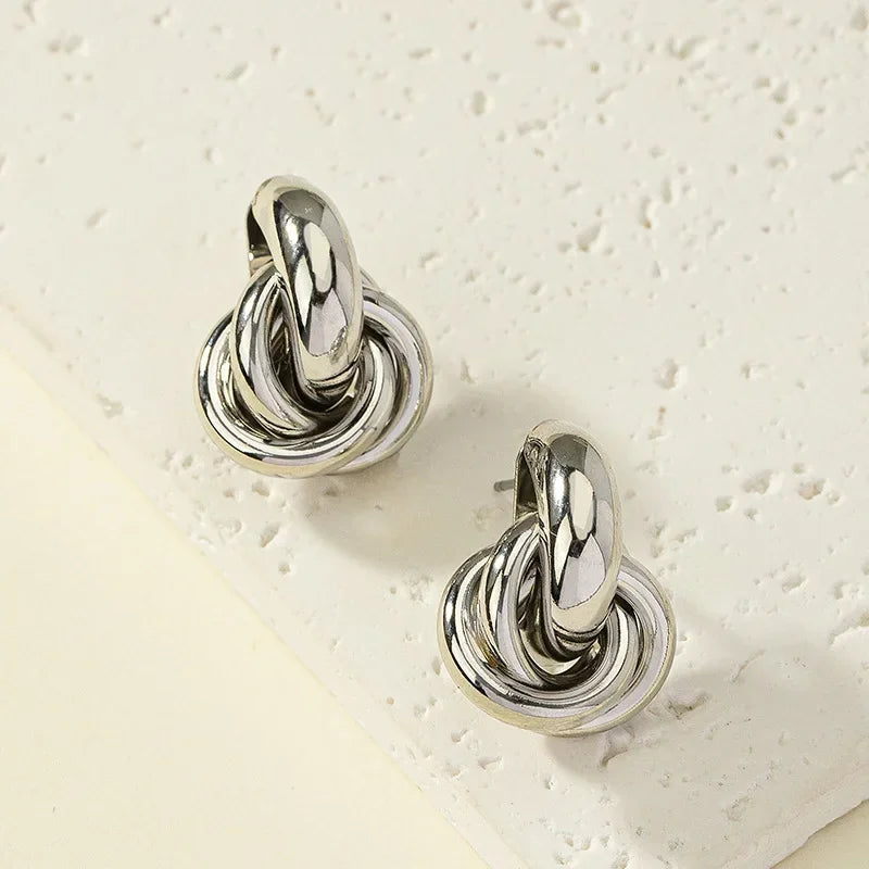 Knot Hoop Earrings