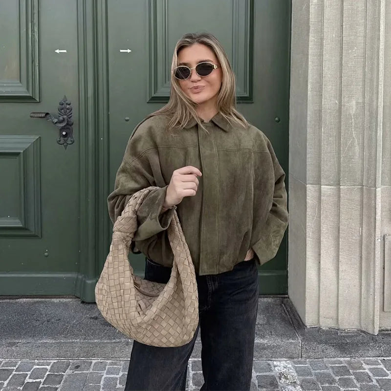 Vintage Luxe Bomber Jacket
